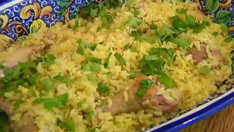 рис с цыпленком и пряностями