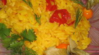 Рис шафрановый с ноткой имбиря