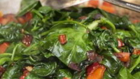 рис со шпинатом и сыром