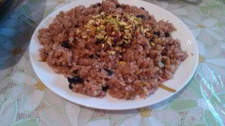 Шафрановый рис с фисташками