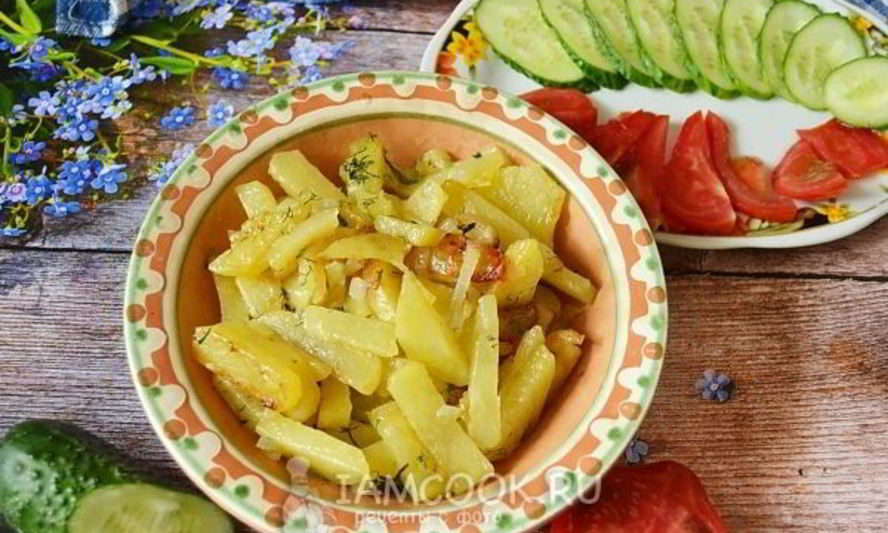 Рецепт жареной картошки на сливочном масле