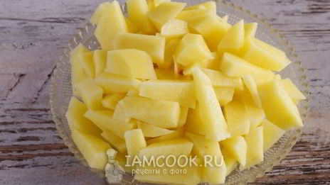 жареная картошка с сыром