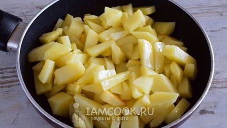 жареная картошка с сыром