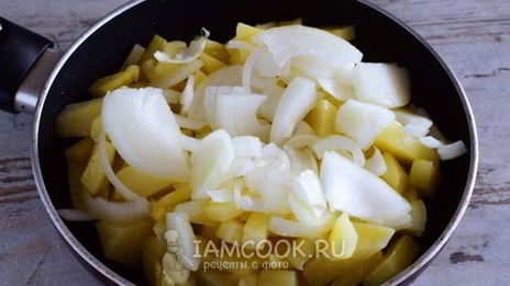 жареная картошка с сыром