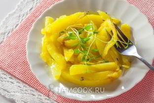 Жареная картошка в микроволновке