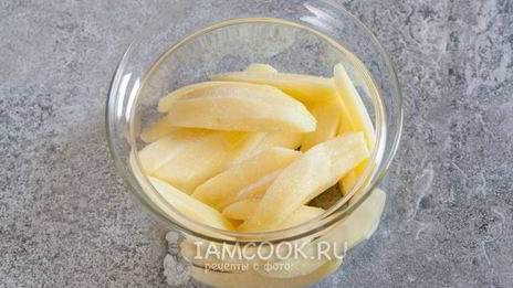 жареная картошка в микроволновке