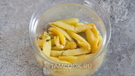 жареная картошка в микроволновке