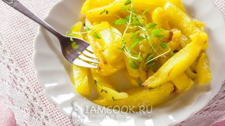 жареная картошка в микроволновке