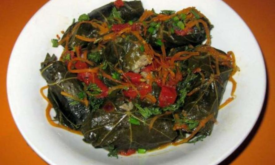 Рецепт долмы из маринованных листьев