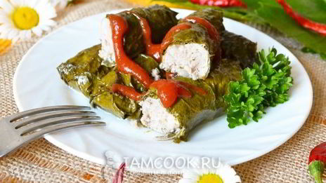 долма со свининой без риса