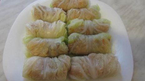 голубцы из пекинской капусты в кастрюле