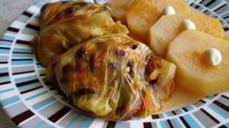 голубцы с фасолью