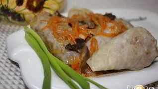 Голубцы с гречкой и картофелем
