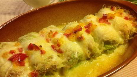 голубцы с кускусом и семгой