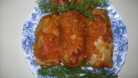 голубцы в томатном сметанном соусе в духовке