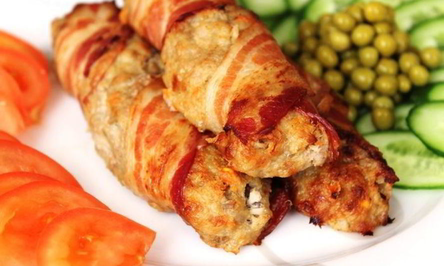 Рецепт кебаба — ленивых голубцов в беконе