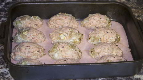 ленивые голубцы в духовке в сметанном соусе