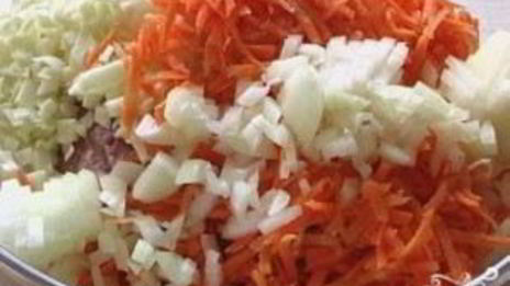 ленивые голубцы в сковороде