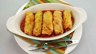 Пикантные голубцы из савойской капусты с чесноком