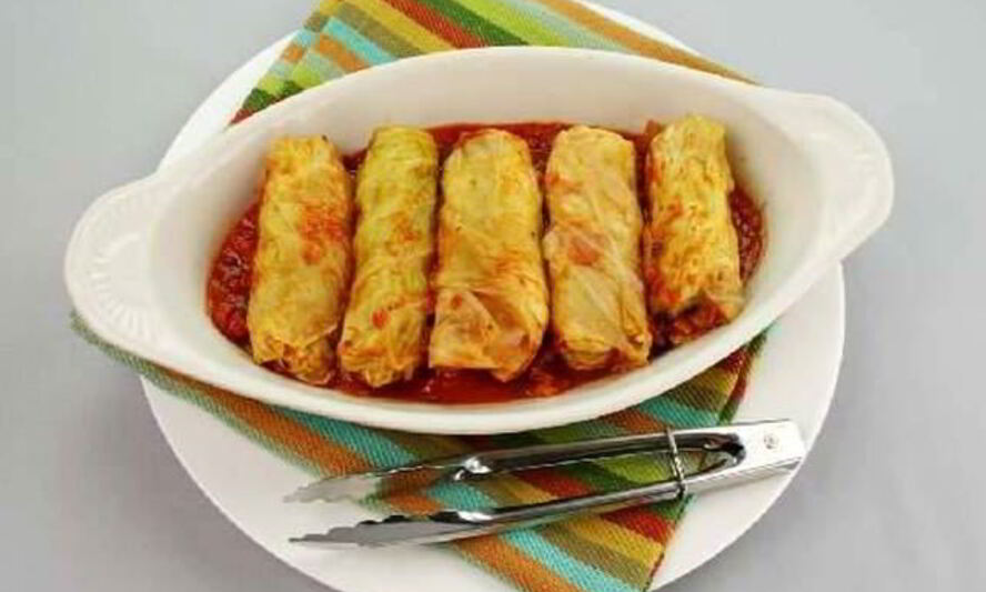 Рецепт пикантных голубцов из савойской капусты с чесноком