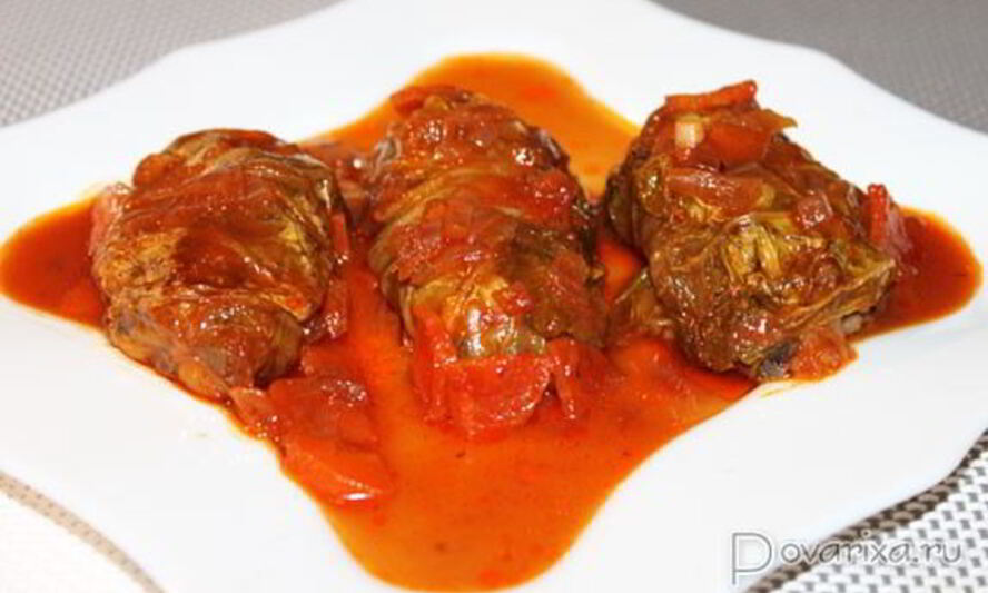 Рецепт постных голубцов с пекинской капустой