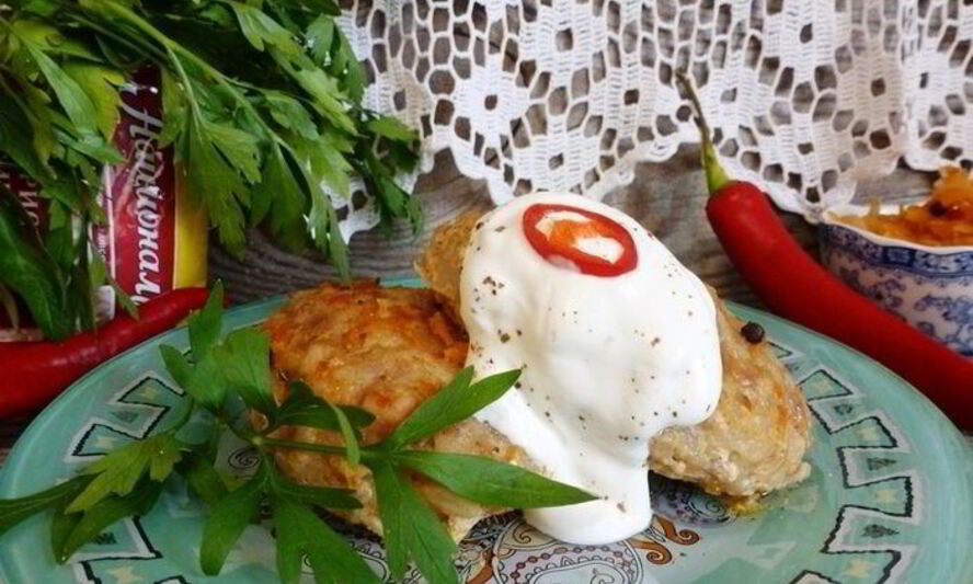 Рецепт запеченных ленивых голубцов с квашеной капустой