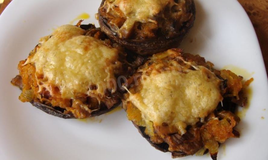 Рецепт фаршированных грибов портобэлло