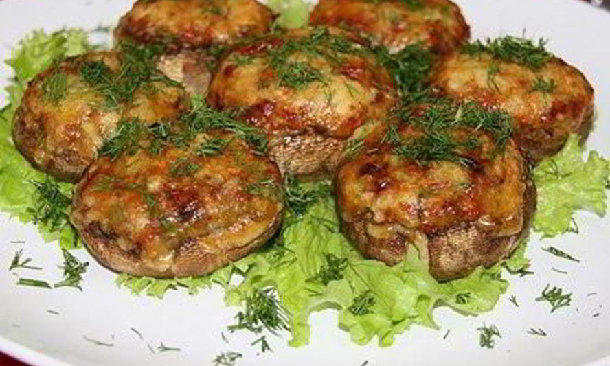 Рецепт фаршированных шляпок шампиньончиков