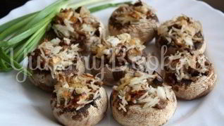 Фаршированые грибы Рисовое чудо
