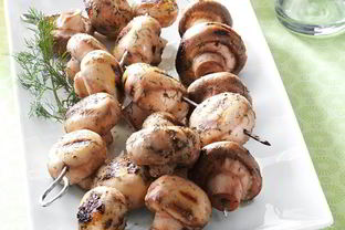 Грибы на гриле