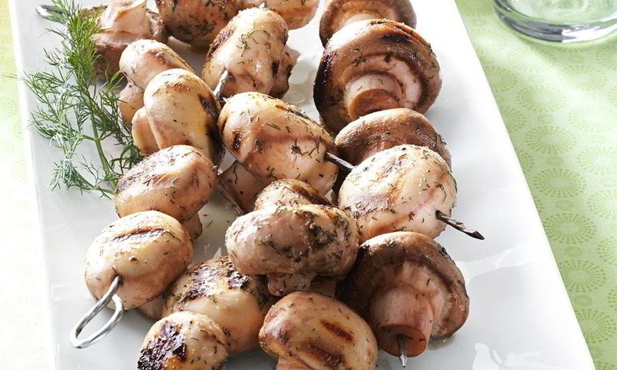 Рецепт грибов на гриле