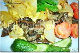 Грибы с картофелем в горшочке