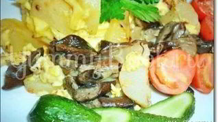 Грибы с картофелем в горшочке