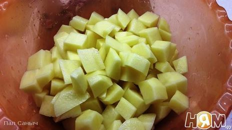 грибы в сметане с картофелем