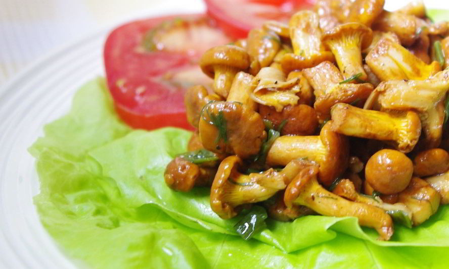 Рецепт лисичек, запеченных в фольге