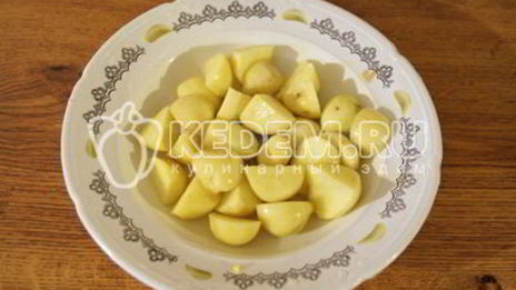 лисички жареные с картофелем