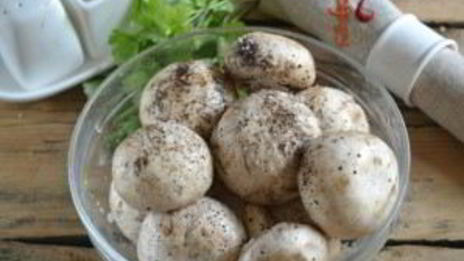 шампиньоны на мангале