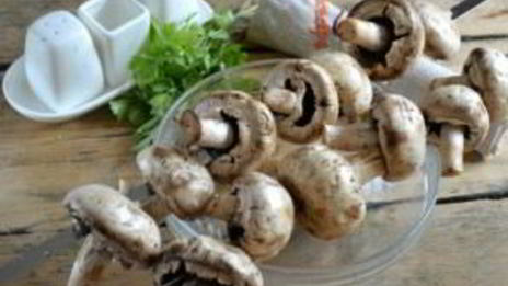 шампиньоны на мангале