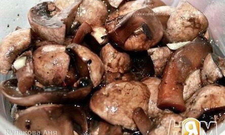 Рецепт шампиньонов в бальзамическом уксусе