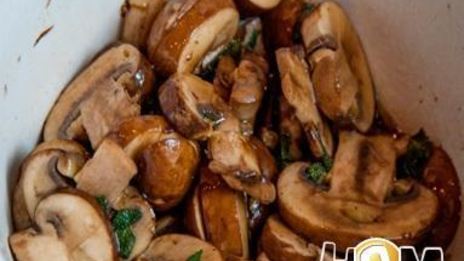 шампиньоны в бальзамическом уксусе