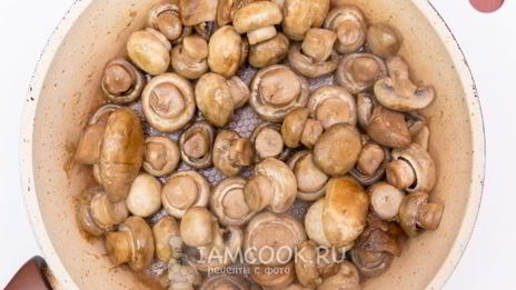 шампиньоны в медовом маринаде