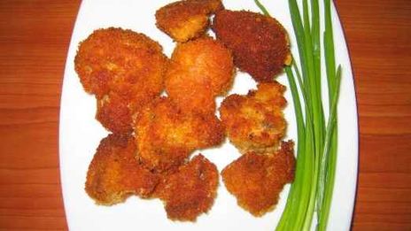 шампиньоны в панировке