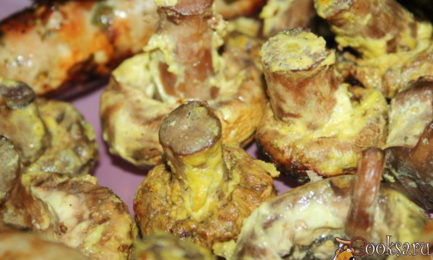 Рецепт шампиньонов в сметане с карри