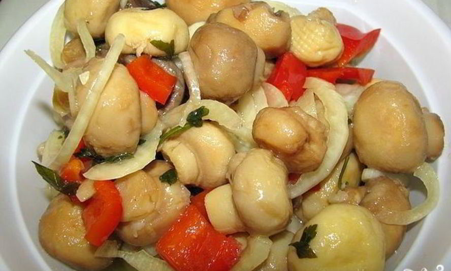 Рецепт шампиньонов закусочных