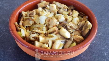 вешенки с картошкой в духовке