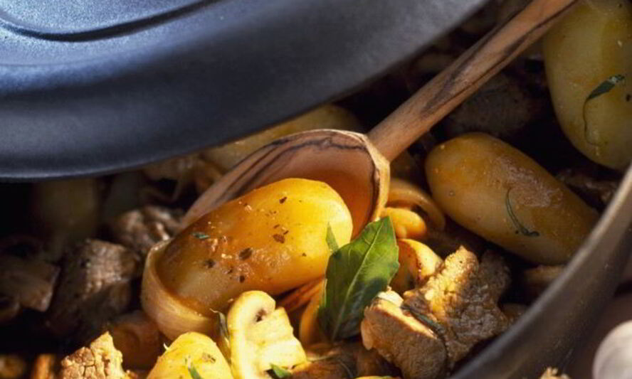 Рецепт жаренки с грибами, мясом и картофелем