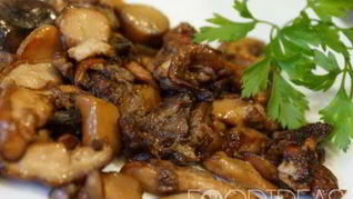 Жареные белые грибы