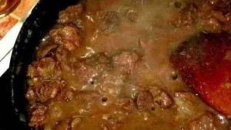 гуляш из баранины с подливкой