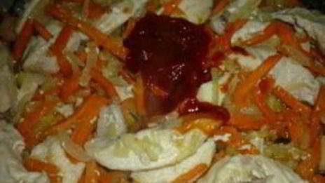 гуляш из куриной грудки