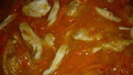 гуляш из куриной грудки